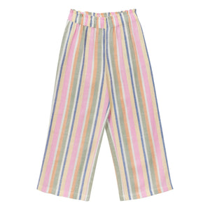 Arsène et Les Pipelettes - Pantalón de voile de rayas | Rosa