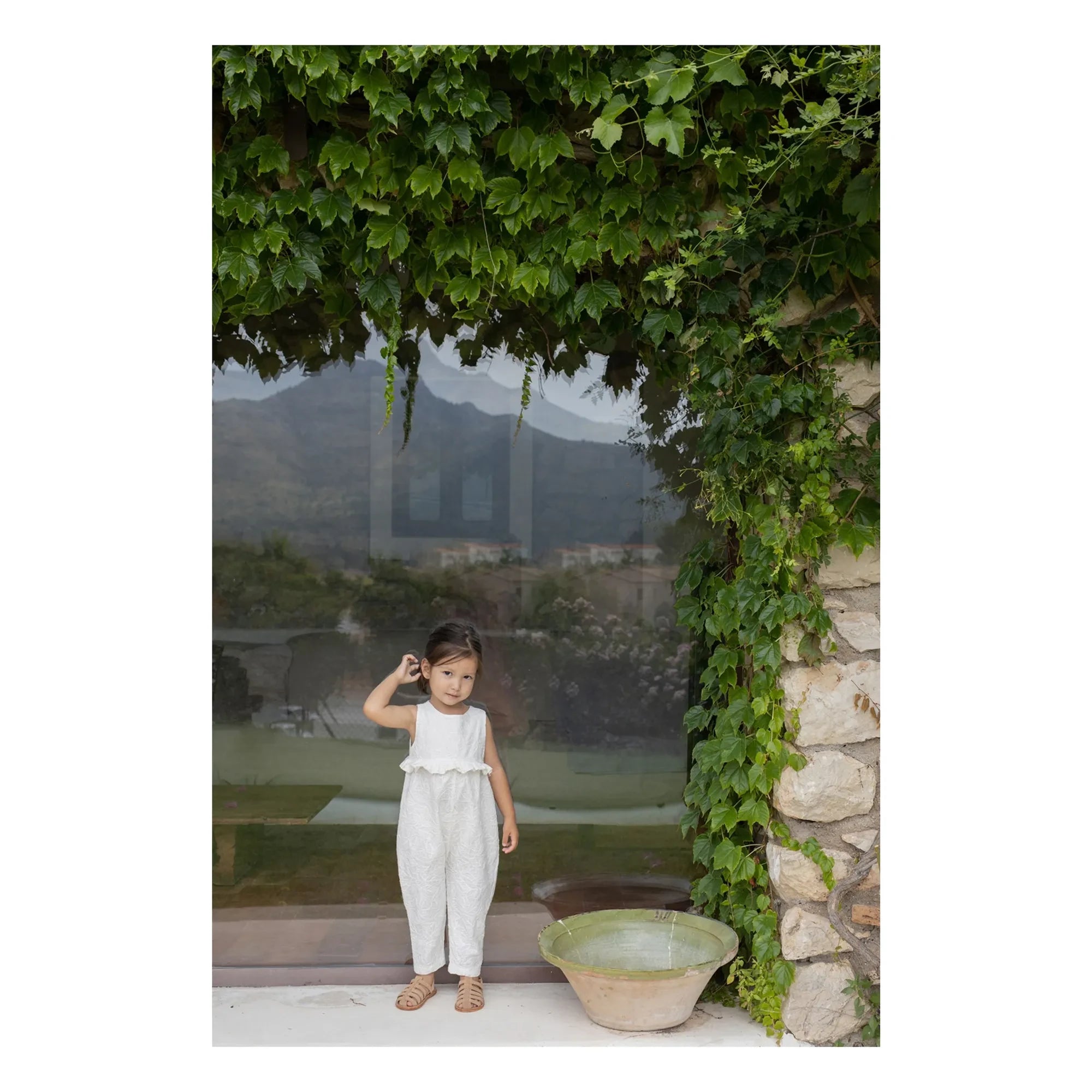 1+ in the family - Salopet bordado Siurana | Blanco