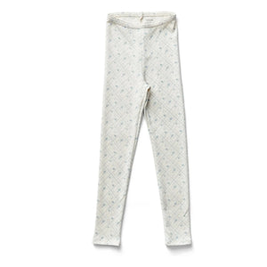 Soor Ploom - Mallas elásticas de algodón orgánico con estampado floral | Crudo
