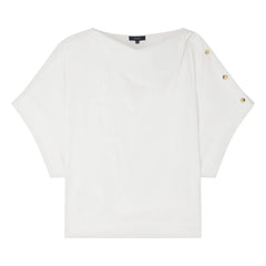 Soeur - Blusa de algodón orgánico Issa | Blanco roto
