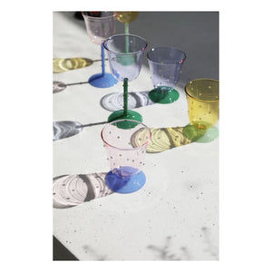 &Klevering - Vasos Dot - Juego de 2 | Amarillo