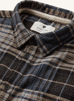 Anerkjendt - Camisa Akkonrad a Rayas de Fibras Recicladas | Índigo