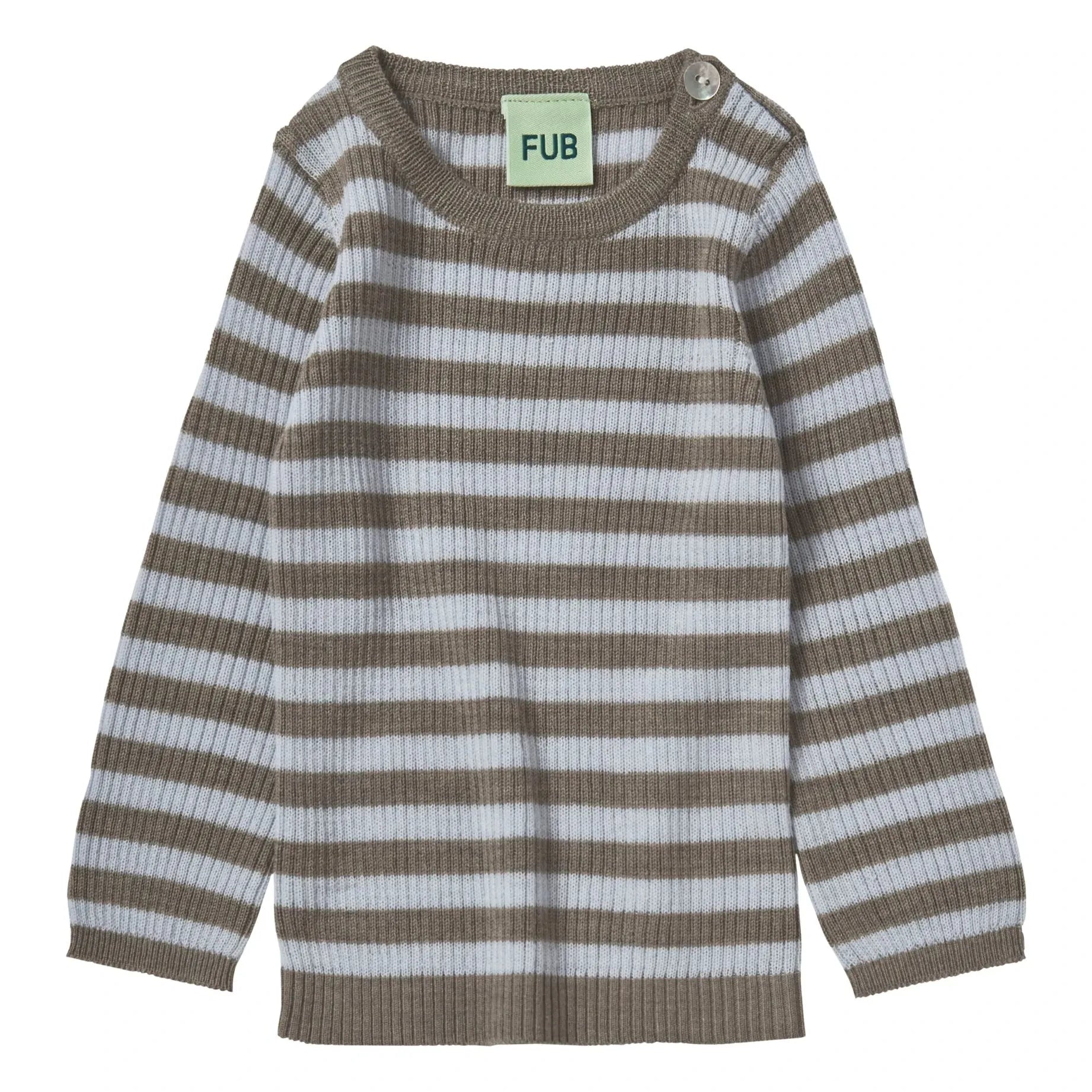 FUB - Camiseta de canalé Marinière Tejido extra fino de lana merino | Hazel