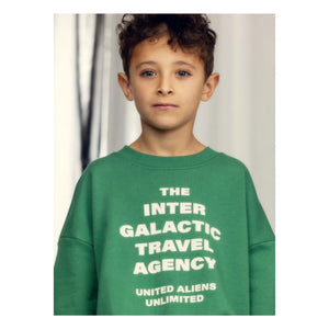 Mini Rodini - Sudadera Travel Agency Algodón orgánico | Verde