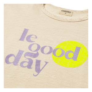 Cozmo - Camiseta Aura Le Good Day | Marfil