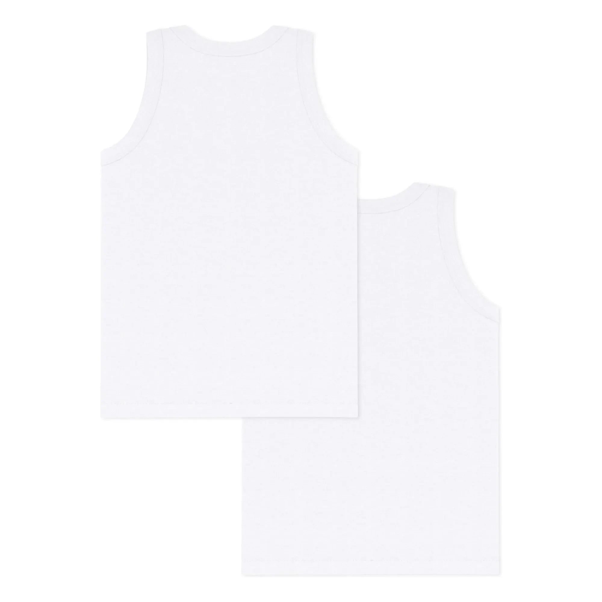 Petit Bateau - Camisetas interiores de 2 piezas | Blanco