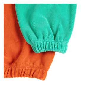 Bobo Choses - Sudadera de felpa de algodón orgánico con bloques de color | Naranja