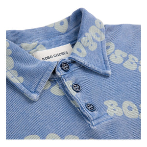 Bobo Choses - Polo de algodón orgánico con logo | Azul