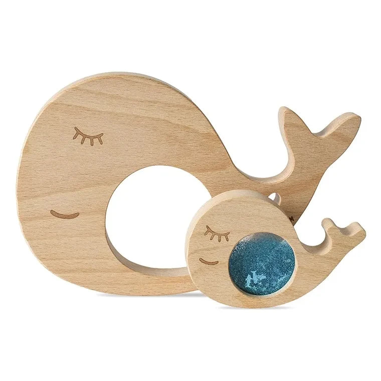 Petit Boum - Rompecabezas Sensorial: Ballena y Cría | Azul