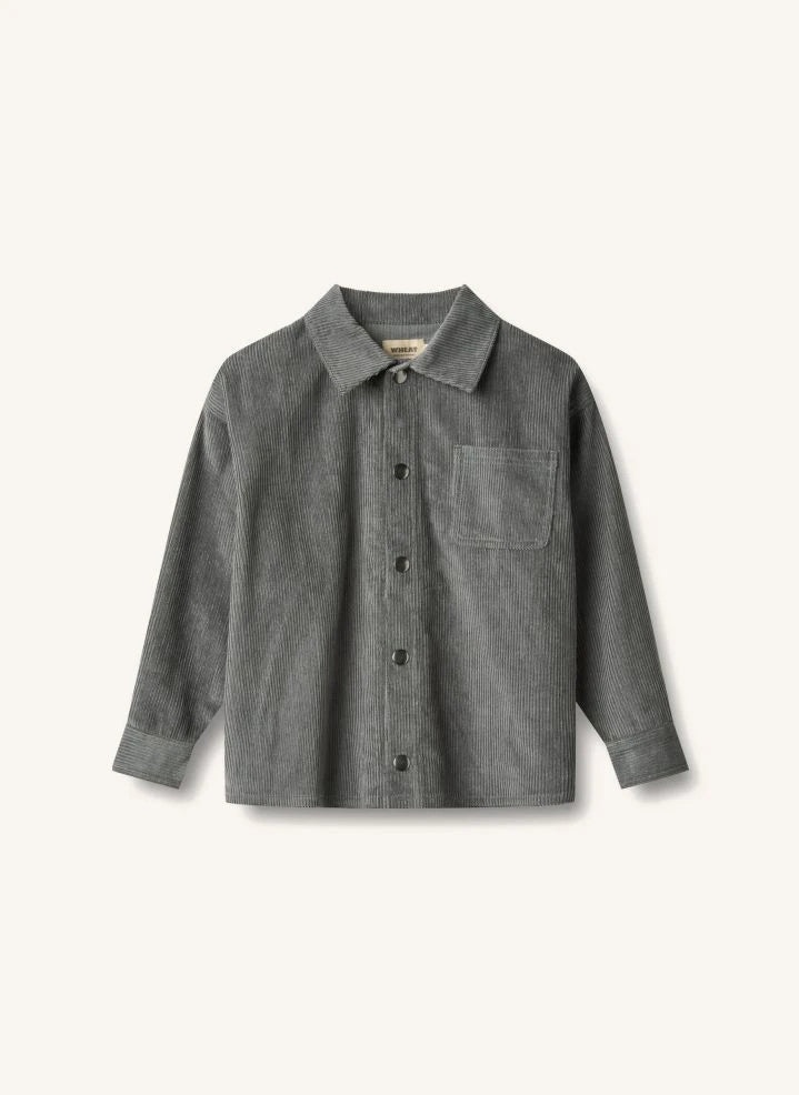Wheat - Marcel Coton Bio Camisa | Gris jaspeado