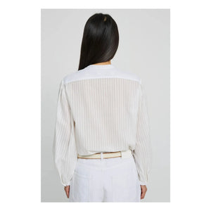 Laurence Bras - Blusa de algodón Fava | Blanca