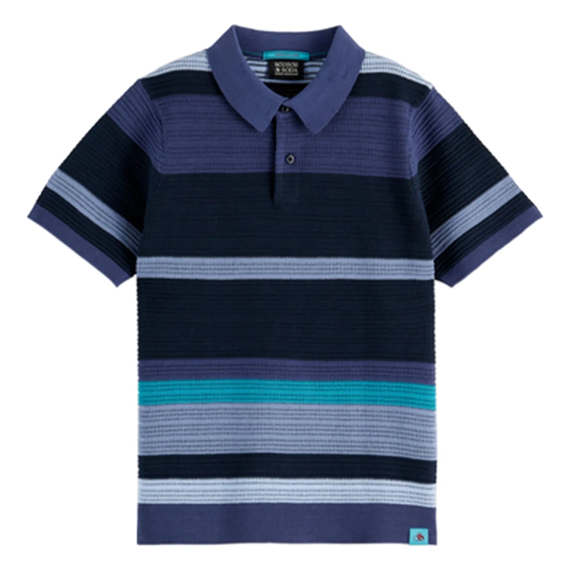 Scotch & Soda - Polo de punto a rayas | Azul