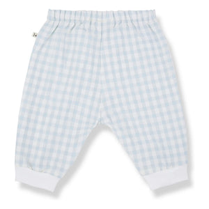1+ in the family - Pantalones Karpathos Vichy Seersucker | Azul claro