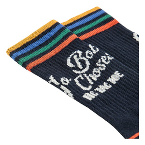 Bobo Choses - Calcetines largos de algodón orgánico Tic Tac Toe | Azul noche