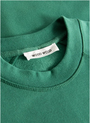 Wood Wood - Sudadera Orgánica Hester de Algodón | Verde oscuro