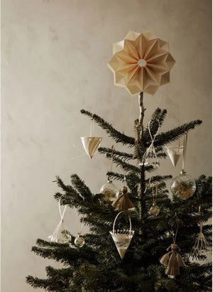 Ferm Living - Estrella de Papel de Navidad FSC | Blanco roto