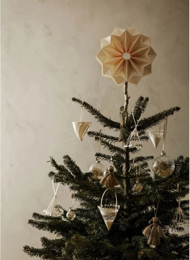 Ferm Living - Estrella de Papel de Navidad FSC | Blanco roto