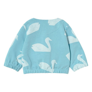 Tinycottons - Chaqueta cisne de algodón orgánico | Azul claro