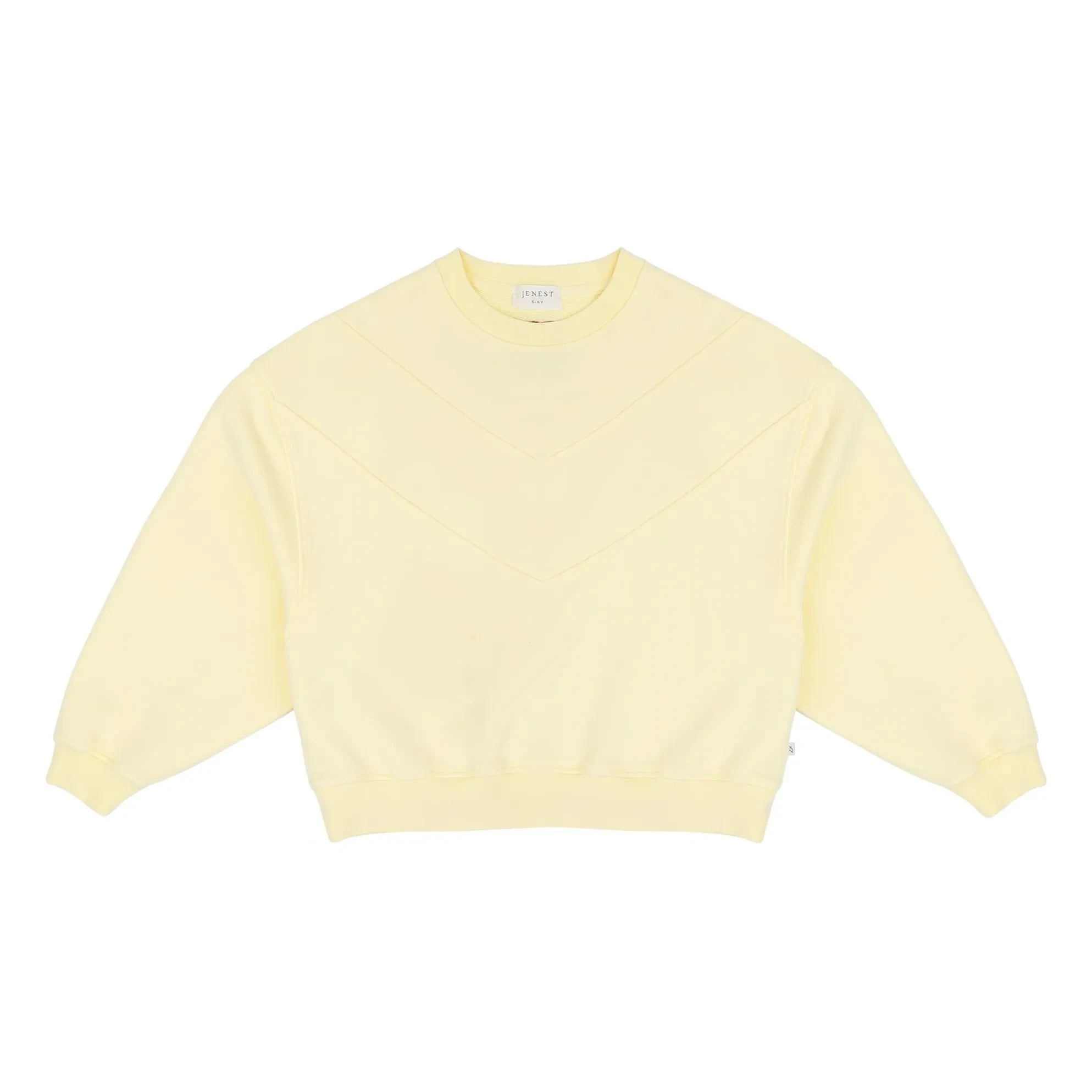 Sudadera Jenest - Tammie de algodón orgánico | Amarillo pálido