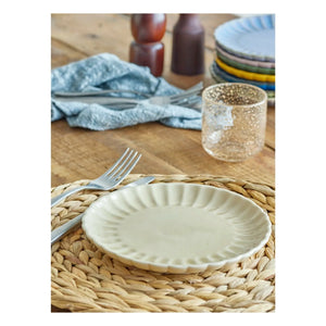 Bloomingville - Plato de loza Latina | Marfil