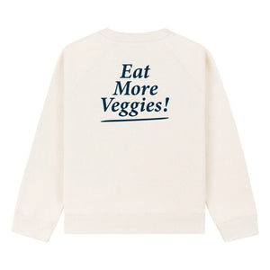Sporty & Rich - Sudadera Eat More Veggies | Crema