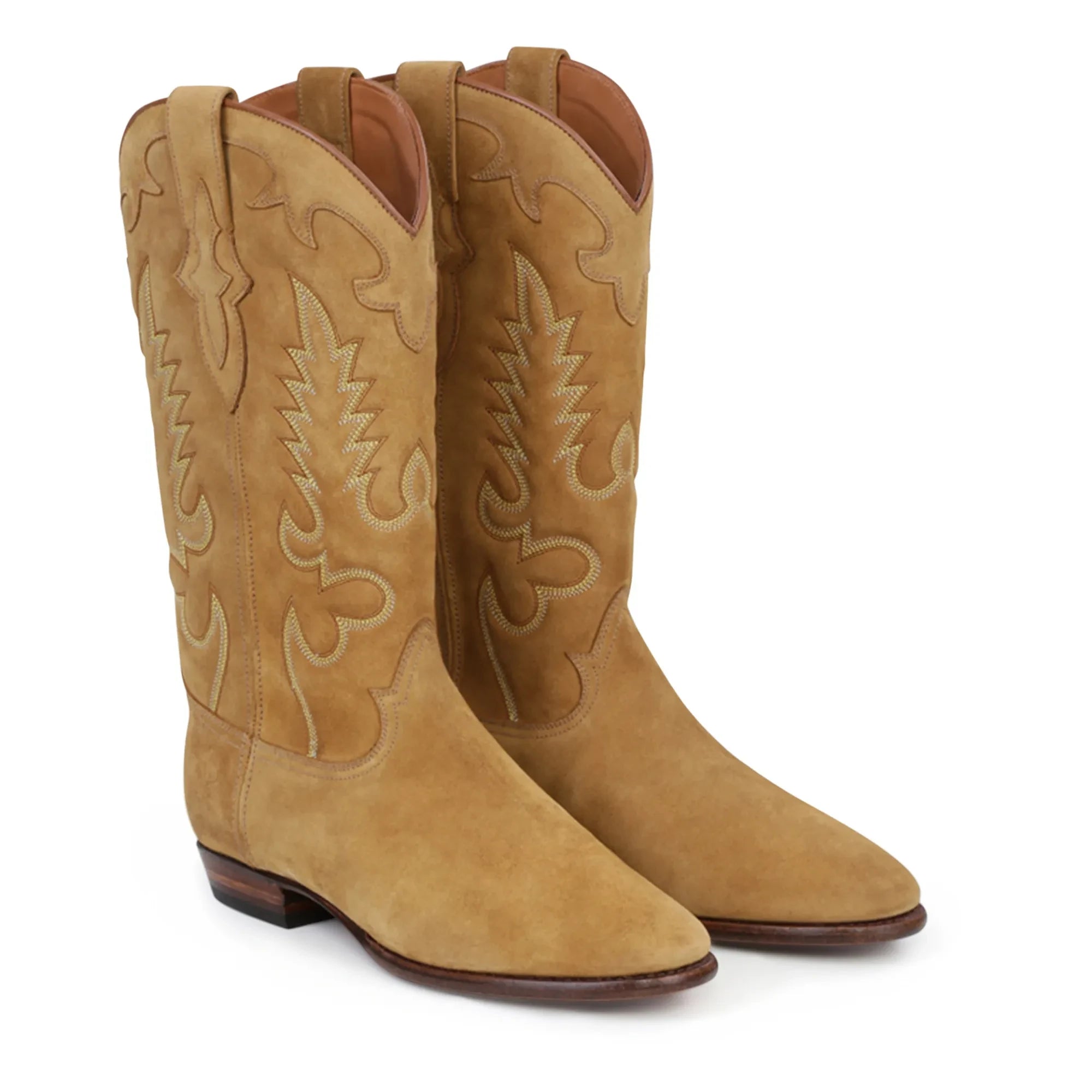 Shiloh Heritage - Botines de gamuza medianoche | Color canela