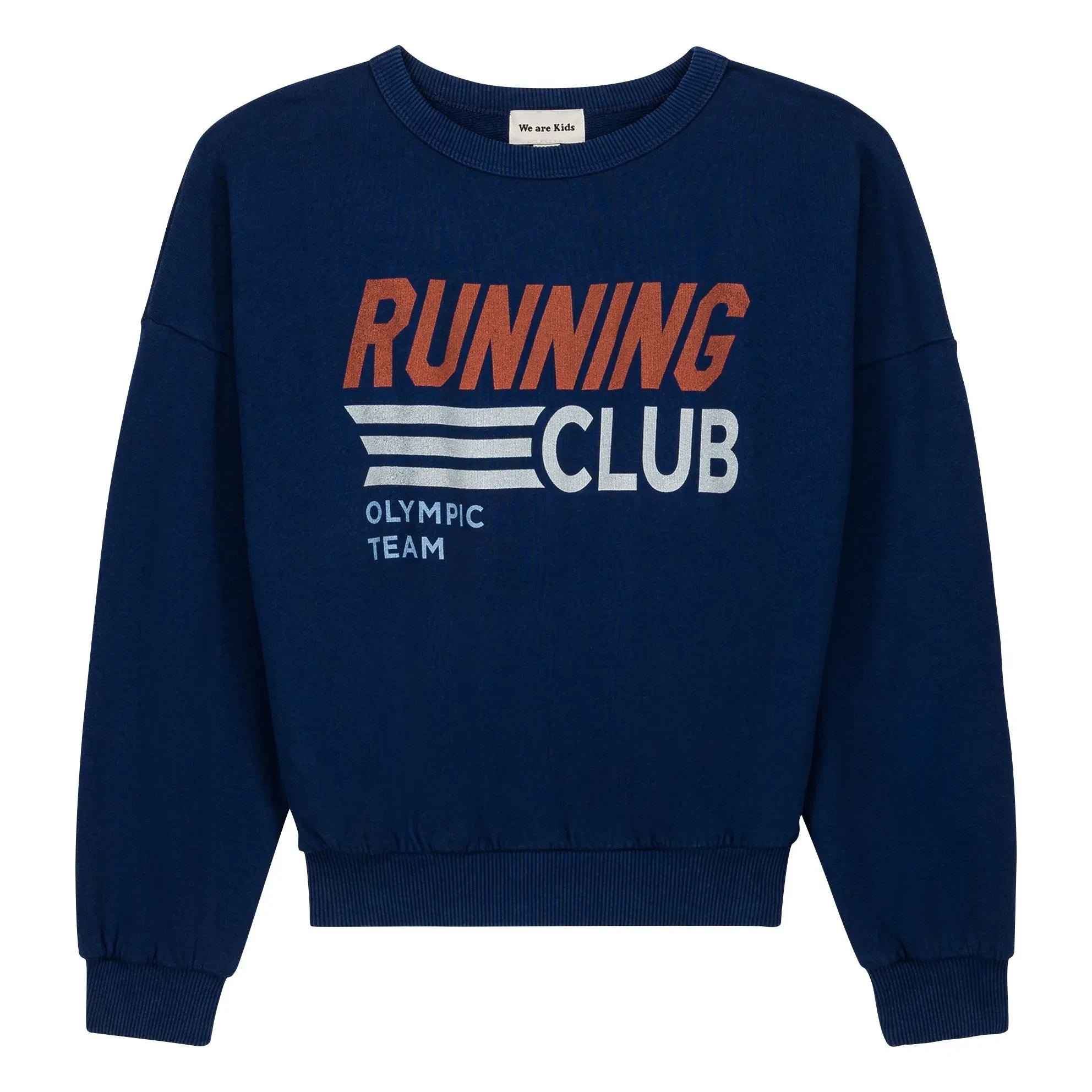 We Are Kids - Sudadera de algodón orgánico Tony Running Club | Azul Oscuro