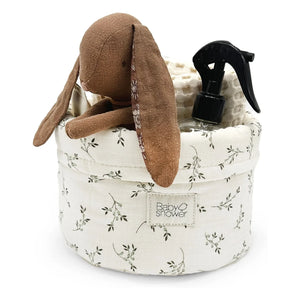 Babyshower - Cesta de almacenamiento Oliver Bloom | Crudo