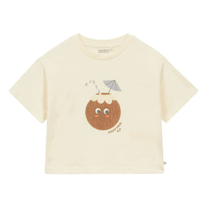 Arsène et Les Pipelettes - Camiseta de Algodón Orgánico con Coco | Crudo