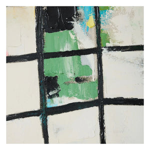 HKliving - Cuadro abstracto enmarcado | Beige