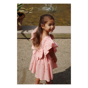 Konges Sløjd - Vestido Evia Cerises con lazo | Rosa