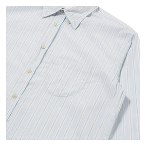 Universal Works - Camisa a rayas Lazy Day | Azul claro