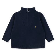 Konges Sløjd - Sudadera con Cremallera Mano | Azul noche
