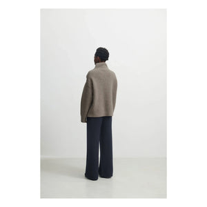 FUB - Jersey de Canalé de Mezcla de Lana - Colección de Mujer | Beige