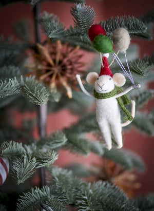 Bloomingville - Adorno de Navidad Peo | Blanco