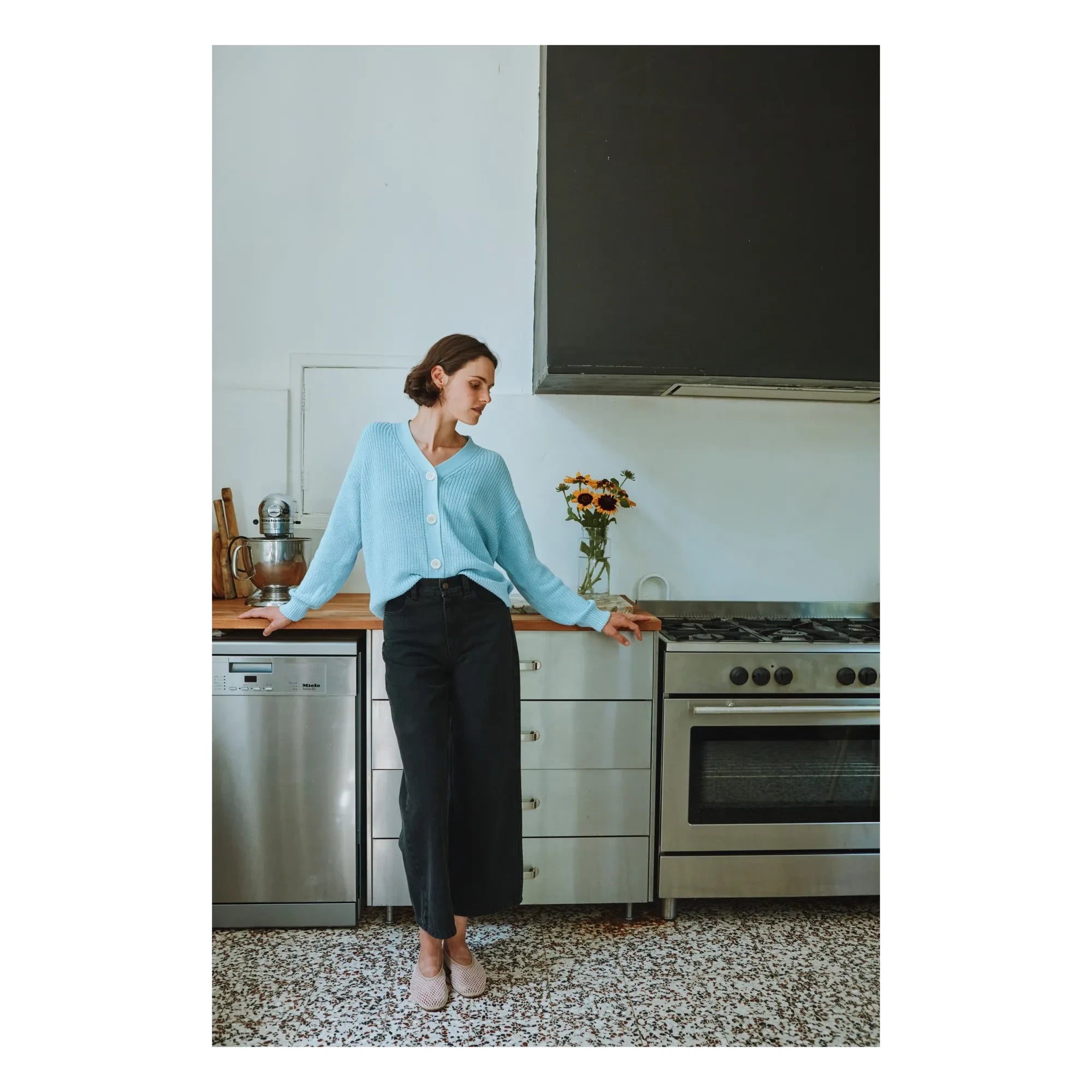 Poudre Organic - Bergenie Denim pantalón | Negro