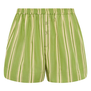 Faithfull the Brand - Shorts a rayas Lonia | Verde