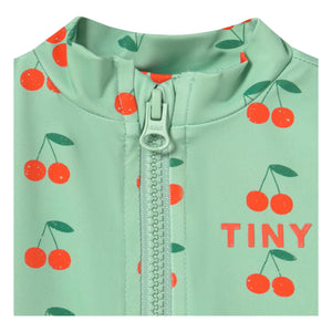 Tinycottons - Camiseta de baño con protección UV para bebé Cereza | Aguamarina
