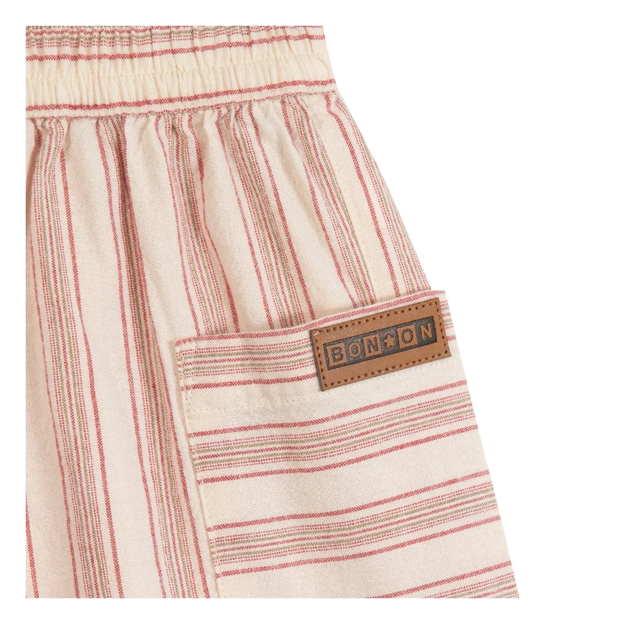 Bonton - Shorts de rayas Lois | Crema