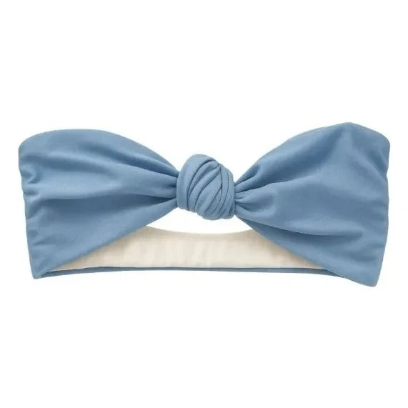 Vanessa Sposi - Parte de arriba de bikini bandeau Le Loop | Azul claro