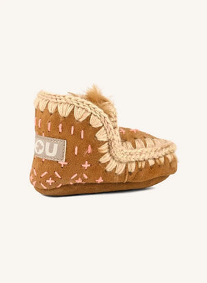 Mou - Eskimo Sashiko Botas | Cognac