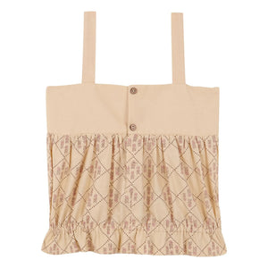 birinit - Top bordado de Castelflorite Algodón orgánico | Miel