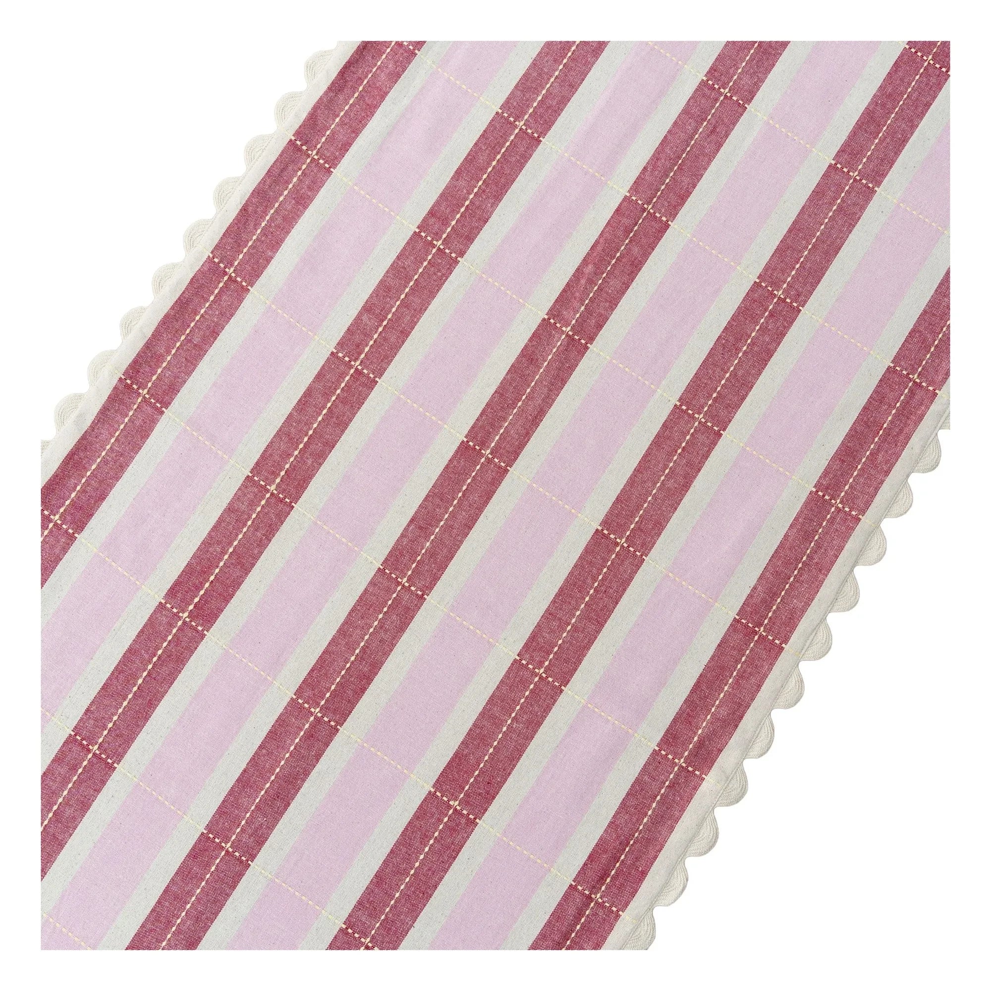 Tarta Gelatina - Camino de mesa de algodón orgánico | Rosa