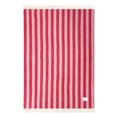 Maison Deux - Manta de lana Candy Wrap | Rojo cereza
