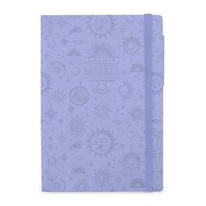 Legami - Cuaderno de líneas con funda suave monocromática - Lila Cósmico - Mi Cuaderno