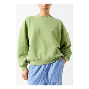 American Vintage - Sudadera Plizzy de algodón | Verde pálido
