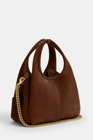 Bolso de hombro de ante Coach Lana 19 para mujer