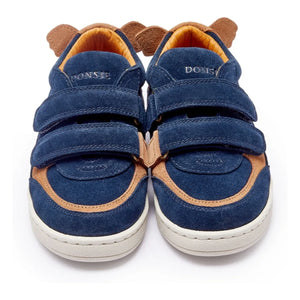 Donsje - Zapatillas deportivas Rinou Koala con suela dentada de ante | Azul noche
