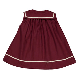 Loir - Vestido Burdeos con Lazo de Terciopelo Gabriella