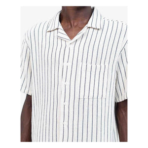 Olow - Camisa Aloha Rayada | Blanco
